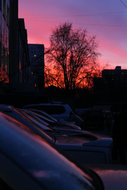 г Москва. Город. Закат. Дома