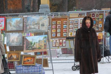 Г. москва. Парк культуры и отдыха Сокольники. Семейный отдых. Продажа картин.