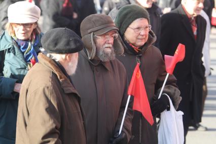 Дата съемки : 07.11.2010
Шествие КПРФ в честь годовщины Октябрьской революции в Москве
На фото : Представители КПРФ принимают участие в шествии по Тверской улице, посвященном 93-й годовщине Октябрьской социалистической революции