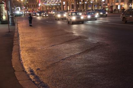 Дата съемки : 10.11.2010.
Пробки в Москве
На фото : регулировщик дорожного движения - дпс