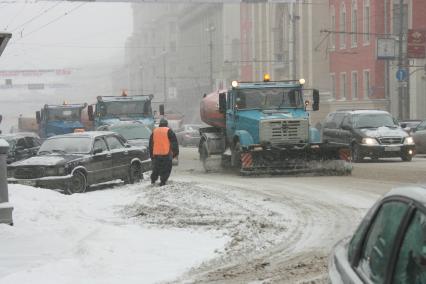 25 января 2007 года. Снегопад. Уборка снега.