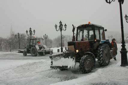 25 января 2007 года. Снегопад. Уборка снега.