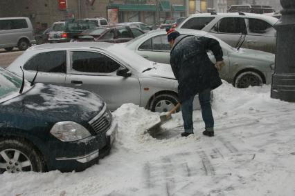 25 января 2007 года. Снегопад. Уборка снега