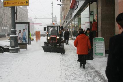 25 января 2007 года. Снегопад. Уборка снега