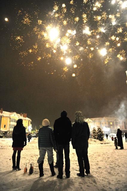 Дата съемки: 09.01.2011 фейерверк, салют, праздник