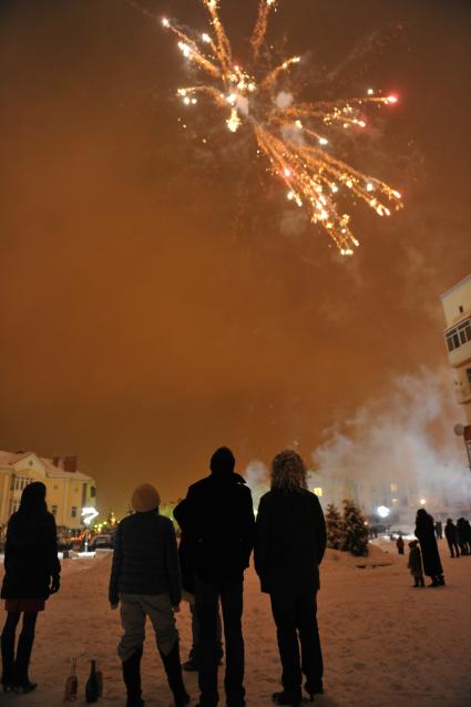 Дата съемки: 09.01.2011 фейерверк, салют, праздник