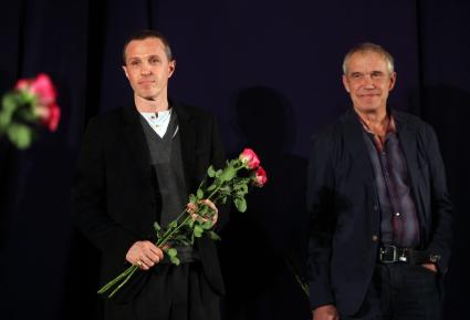 Премьера художественного фильма МАСТЕР И МАРГАРИТА экранизация одноимённого романа Михаила Булгакова, снятая в 1994 году. На снимке: Игорь Верник и Сергей Гармаш. 18 августа 2011 года.