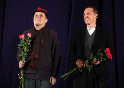 Премьера художественного фильма МАСТЕР И МАРГАРИТА экранизация одноимённого романа Михаила Булгакова, снятая в 1994 году. На снимке: Александр Филипенко и Игорь Верник. 18 августа 2011 года.