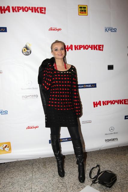 19 января 2011 Кинотеатр ОКТЯБРЬ. Премьера фильма НА КРЮЧКЕ. На снимке: певица Полина Гагарина.