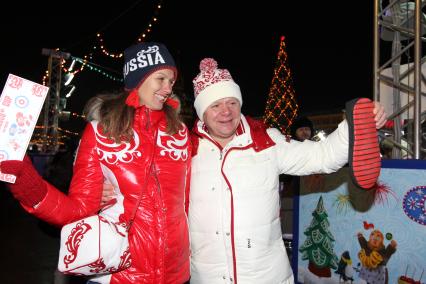 5 декабря 2010 года. Открытие ГУМ-Катка на Красной площади. На снимке: саксофонист Игорь Бутман.
