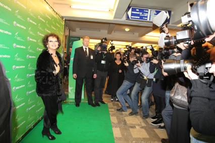 21 января 2011 Мосфильм. Вручение премии Национальной Академии кинематографических искусств и наук России ЗОЛОТОЙ ОРЕЛ. На снимке: итальянская актриса Клаудия Кардинале.