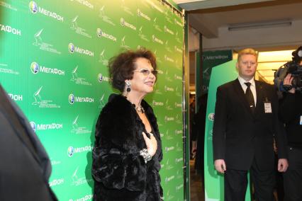 21 января 2011 Мосфильм. Вручение премии Национальной Академии кинематографических искусств и наук России ЗОЛОТОЙ ОРЕЛ. На снимке: итальянская актриса Клаудия Кардинале.