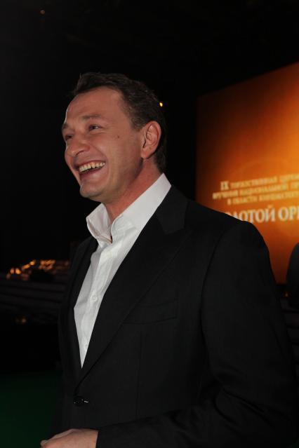 21 января 2011 Мосфильм. Вручение премии Национальной Академии кинематографических искусств и наук России ЗОЛОТОЙ ОРЕЛ. На снимке: актер Марат Башаров