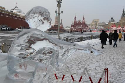 27 января 2011. Ледовые скульптуры на Красной площади.