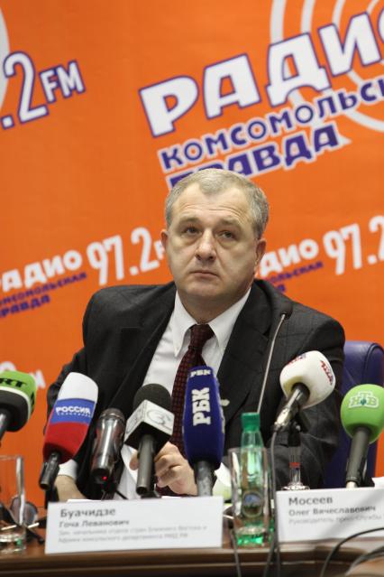 02 февраля 2011. Гоча Буачидзе, заместитель начальника отдела стран Ближнего Востока и Африки консульского департамента Министерства иностранных дел РФ. В гостях у ИД КП.