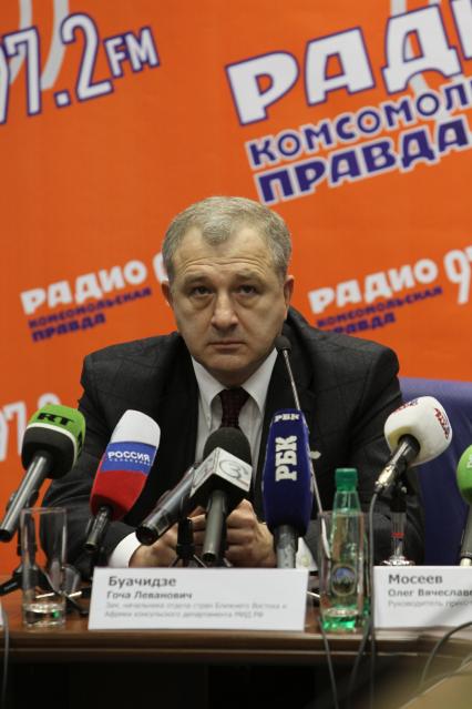 02 февраля 2011. Гоча Буачидзе, заместитель начальника отдела стран Ближнего Востока и Африки консульского департамента Министерства иностранных дел РФ. В гостях у ИД КП.