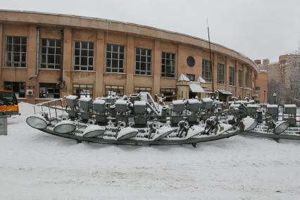 08 февраля 2011. Москва. Ремонт стадиона ДИНАМО.