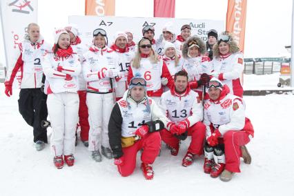 12 февраля 2011г. Парк Яхрома. Турнир по горным лыжам и сноуборду среди звезд.
