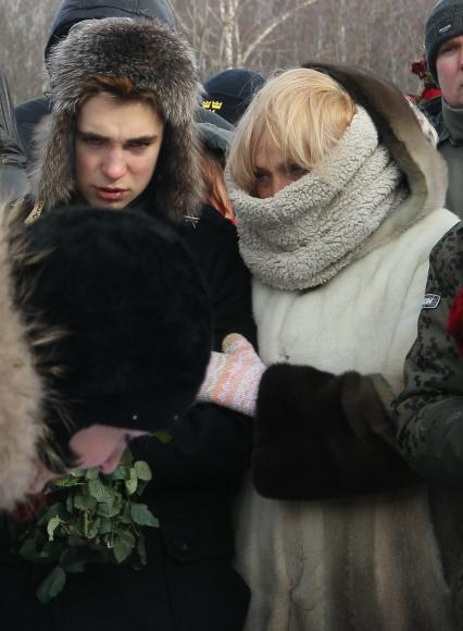 24 февраля 2011г. Прощание с погибшей Ириной Патрушевой во время расстрела туристов в Кабардино-Балкарии.