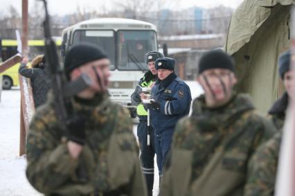 Военно -спортивная игра \"Вперед, мальчишки\", Москва, 26 февраля 2011 года.