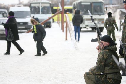 Военно -спортивная игра \"Вперед, мальчишки\", Москва, 26 февраля 2011 года.