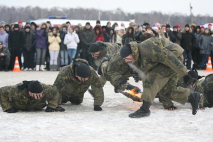 Военно -спортивная игра \"Вперед, мальчишки\", Москва, 26 февраля 2011 года.