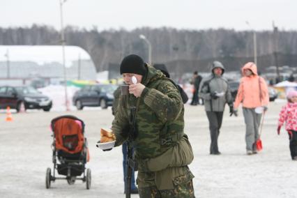 Военно -спортивная игра \"Вперед, мальчишки\", Москва, 26 февраля 2011 года.