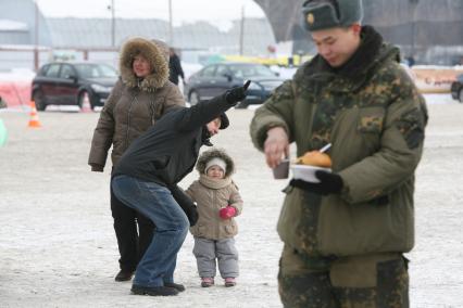 Военно -спортивная игра \"Вперед, мальчишки\", Москва, 26 февраля 2011 года.