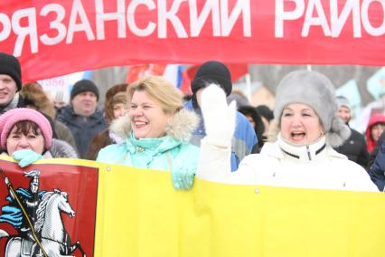 Военно -спортивная игра \"Вперед, мальчишки\", Москва, 26 февраля 2011 года.