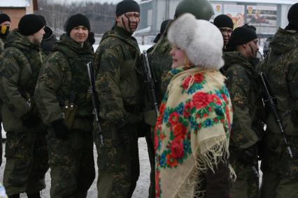 Военно -спортивная игра \"Вперед, мальчишки\", Москва, 26 февраля 2011 года.