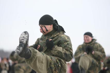 Военно -спортивная игра \"Вперед, мальчишки\", Москва, 26 февраля 2011 года.