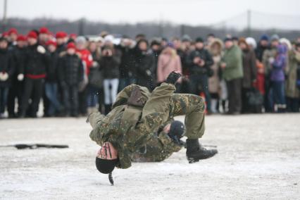 Военно -спортивная игра \"Вперед, мальчишки\", Москва, 26 февраля 2011 года.