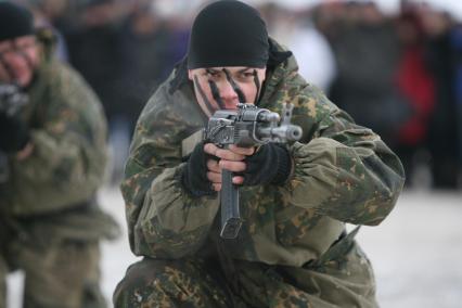 Военно -спортивная игра \"Вперед, мальчишки\", Москва, 26 февраля 2011 года.