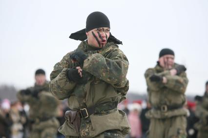 Военно -спортивная игра \"Вперед, мальчишки\", Москва, 26 февраля 2011 года.