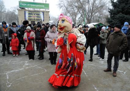 14 февраля 2010. Волгоград. Проводы Масленицы.