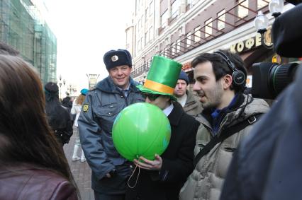 20 марта 2011г. День Святого Патрика. В Москве на Новом Арбате