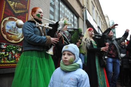 20 марта 2011г. День Святого Патрика. В Москве на Новом Арбате