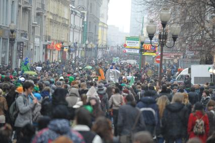 20 марта 2011г. День Святого Патрика. В Москве на Новом Арбате