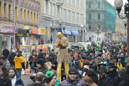 20 марта 2011г. День Святого Патрика. В Москве на Новом Арбате