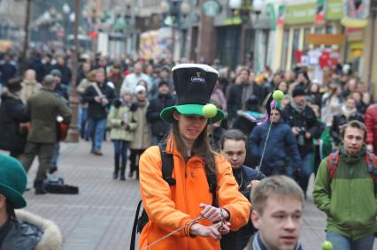 20 марта 2011г. День Святого Патрика. В Москве на Новом Арбате