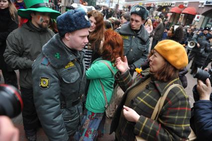 20 марта 2011г. День Святого Патрика. В Москве на Новом Арбате