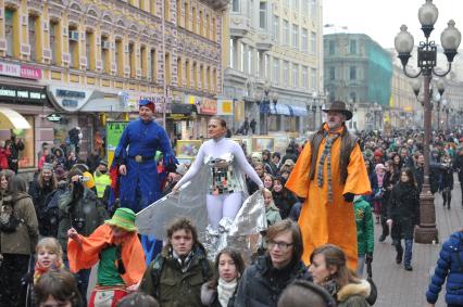 20 марта 2011г. День Святого Патрика. В Москве на Новом Арбате