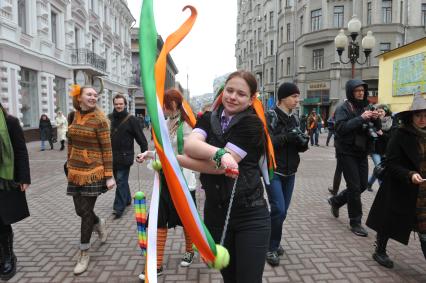 20 марта 2011г. День Святого Патрика. В Москве на Новом Арбате