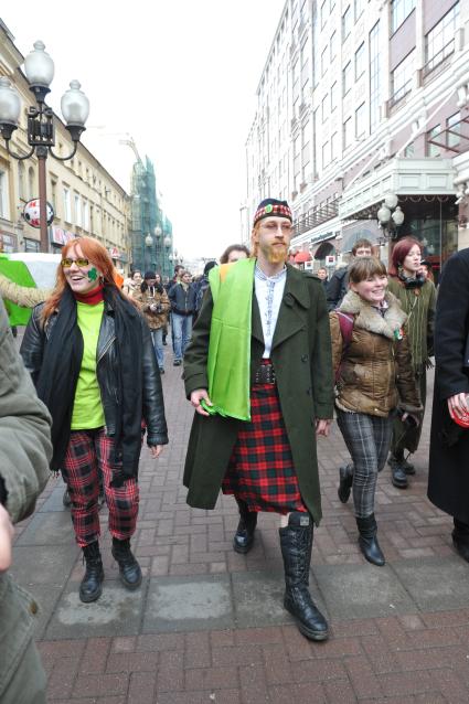 20 марта 2011г. День Святого Патрика. В Москве на Новом Арбате