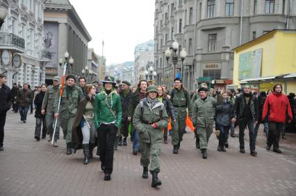 20 марта 2011г. День Святого Патрика. В Москве на Новом Арбате