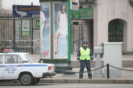 Милиция полиция на дорогах города , Москва, 7 апреля 2011 года