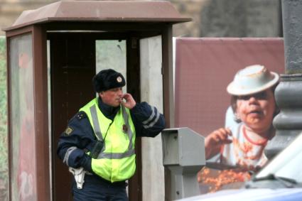 Милиция полиция на дорогах города , Москва, 7 апреля 2011 года