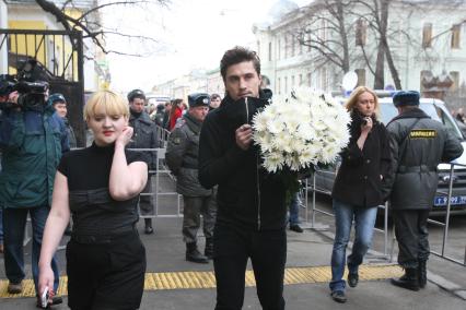 Панихида Людмилы Гурченко в Центральном Доме литераторов, Дима Билан, Москва, 2 апреля 2011 года.