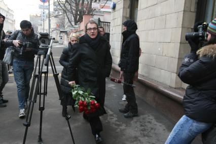 Панихида Людмилы Гурченко в Центральном Доме литераторов, Москва, 2 апреля 2011 года. На фото: Дмитрий ДИБРОВ