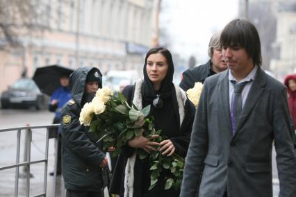 Панихида Людмилы Гурченко в Центральном Доме литераторов, Москва, 2 апреля 2011 года. На фото: Екатерина Стриженова